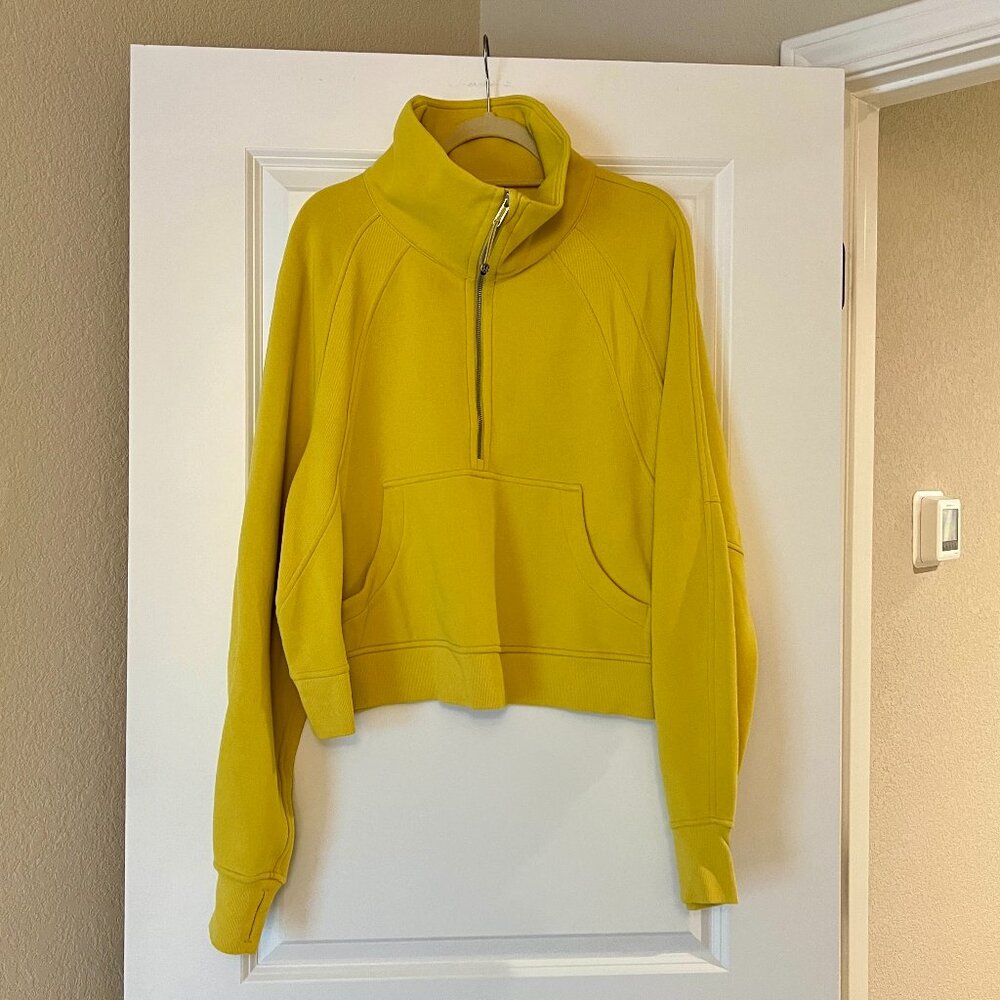 lululemon athletica Yellow Half-Zip Sweatshirt